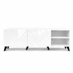 OTTO home Lowboard »HOLLY 1.5, TV-Board, TV-Kommode, TV-Schrank, TV-Unterschrank, TV-Möbel« Modernes lackiertes Hochglanz TV-Board, grifflos, Breite 150 cm