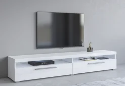 OTTO home Lowboard »India,Breite 200 cm, stilvolle Fernsehschrank mit offenen Fächern« TV-Board ohne Beleuchtung, TV-Kommode mit viel Stauraum