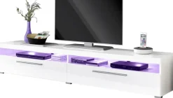 OTTO home Lowboard »India,Breite 200 cm, stilvolle Fernsehschrank mit offenen Fächern« TV-Board ohne Beleuchtung, TV-Kommode mit viel Stauraum