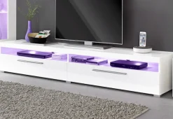 OTTO home Lowboard »India,Breite 200 cm, stilvolle Fernsehschrank mit offenen Fächern« TV-Board ohne Beleuchtung, TV-Kommode mit viel Stauraum