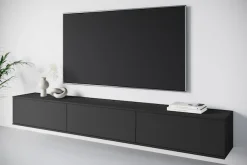 OTTO home Lowboard »Kenia TV-Schrank, 220 cm breit, mit 3 Klappen« 1 Stk. tlg. Stand- oder Hängemontage, stilvolles Design