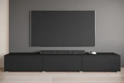 OTTO home Lowboard »Kenia TV-Schrank, 220 cm breit, mit 3 Klappen« 1 Stk. tlg. Stand- oder Hängemontage, stilvolles Design