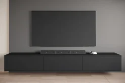 OTTO home Lowboard »Kenia TV-Schrank, 220 cm breit, mit 3 Klappen« 1 Stk. tlg. Stand- oder Hängemontage, stilvolles Design
