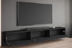 OTTO home Lowboard »Kenia TV-Schrank, 220 cm breit, mit 3 Klappen« 1 Stk. tlg. Stand- oder Hängemontage, stilvolles Design