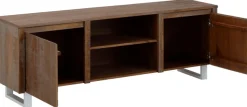 OTTO home Lowboard »Lagos« Kommode aus massivem Kiefernholz, mit weiß lackiertem Beingestell