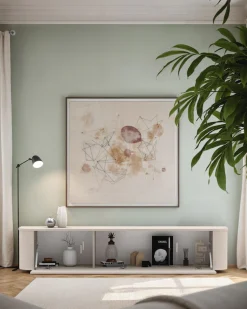 OTTO home Lowboard »Lido, 181 cm breit, 1 Klappe, TV-Schrank, TV-Kommode, Medienboard« Formgebogenes MDF, Stirnseiten Rundung, Push-to-open, hängend/stehend
