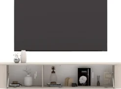 OTTO home Lowboard »Lido, 181 cm breit, 1 Klappe, TV-Schrank, TV-Kommode, Medienboard« Formgebogenes MDF, Stirnseiten Rundung, Push-to-open, hängend/stehend