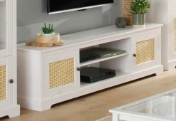 OTTO home Lowboard »Linda« Kommode mit Weidetürenfronten, schönen Metallgriffen, Breite 175 cm