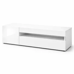 OTTO home Lowboard »LORENZO 1, TV-Board, TV-Kommode, TV-Schrank, TV-Unterschrank, TV-Möbel« Modernes lackiertes Hochglanz TV-Board, grifflos, Breite 155 cm