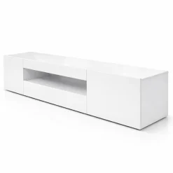 OTTO home Lowboard »LORENZO 2, TV-Board, TV-Kommode, TV-Schrank, TV-Unterschrank, TV-Möbel« Modernes lackiertes Hochglanz TV-Board, grifflos, Breite 200 cm