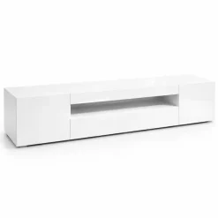 OTTO home Lowboard »LORENZO 2, TV-Board, TV-Kommode, TV-Schrank, TV-Unterschrank, TV-Möbel« Modernes lackiertes Hochglanz TV-Board, grifflos, Breite 200 cm