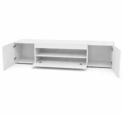 OTTO home Lowboard »LORENZO 2, TV-Board, TV-Kommode, TV-Schrank, TV-Unterschrank, TV-Möbel« Modernes lackiertes Hochglanz TV-Board, grifflos, Breite 200 cm
