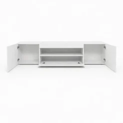 OTTO home Lowboard »LORENZO 2, TV-Board, TV-Kommode, TV-Schrank, TV-Unterschrank, TV-Möbel« Modernes lackiertes Hochglanz TV-Board, grifflos, Breite 200 cm