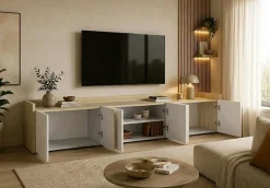 OTTO home Lowboard »Lowboard ALTEA,Lowboard,TV-Kommode,TV-Möbel,TV-Bank« 1 Stk. tlg. Mit 6 Drehtüren, 4 Innenfächer, B.220 cm