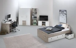 OTTO home Lowboard »Lowboard »Riekke«« 1 Stk. tlg. 2 Schubkästen, 1 Drehtür, 2 offene Fächer