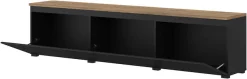 OTTO home Lowboard »Modo, Breite 200 cm, moderne grifflose TV-Kommode 3 Klappen« TV-Kommode mit viel Stauraum, TV-Bank