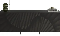 OTTO home Lowboard »Snake, TV-Möbel, TV-Schrank, Media-Board, Breite 181 cm, viel Stauraum« mit Siebdruck-Front, 3 Türen, bodenstehend, stilvoll & funktional