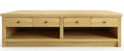 OTTO home Lowboard »Soeren TV-Kommode« B/T/H: 158/45/45 cm,aus massiver Kiefer, mit 2 Schubladen, FSC®-zertifiziert