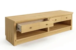 OTTO home Lowboard »Soeren TV-Kommode« B/T/H: 158/45/45 cm,aus massiver Kiefer, mit 2 Schubladen, FSC®-zertifiziert