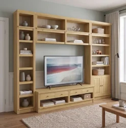OTTO home Lowboard »Soeren TV-Kommode« B/T/H: 158/45/45 cm,aus massiver Kiefer, mit 2 Schubladen, FSC®-zertifiziert