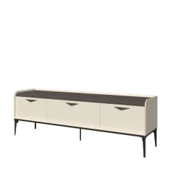 OTTO home Lowboard »Sofy TV-Lowboard, TV-Kommode, TV-Schrank, TV-Unterschrank, TV-Möbel« UV lackiert, Soft Close Funktion, Metallgestell in Anthrazit Dekor