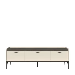 OTTO home Lowboard »Sofy TV-Lowboard, TV-Kommode, TV-Schrank, TV-Unterschrank, TV-Möbel« UV lackiert, Soft Close Funktion, Metallgestell in Anthrazit Dekor