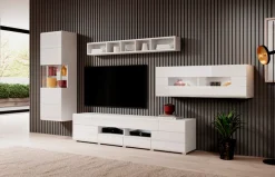 OTTO home Lowboard »Toledo,Breite 209cm, trendige TV-Schrank mit dekorative Fräsungen« TV-Board ohne Beleuchtung, TV-Kommode mit viel Stauraum