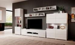 OTTO home Lowboard »Toledo,Breite 209cm, trendige TV-Schrank mit dekorative Fräsungen« TV-Board ohne Beleuchtung, TV-Kommode mit viel Stauraum