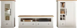 OTTO home Lowboard »Westminster, TV-Unterteil im Landhausstil, Kommode, TV-Schrank« Metallgriffe, viel Stauraum, in 2 Farben & drei Größen erhältlich
