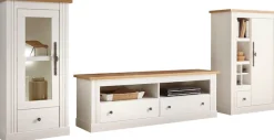OTTO home Lowboard »Westminster, TV-Unterteil im Landhausstil, Kommode, TV-Schrank« Metallgriffe, viel Stauraum, in 2 Farben & drei Größen erhältlich