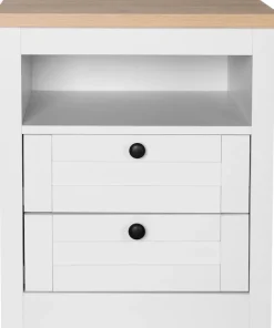 OTTO home Nachtkonsole »2er Set Büsum Nachtschrank Beistellschrank« Spar-Set, 2 Schränke im Lieferumfang,Nachttisch im Landhaus Design mit 2 Schubladen Bestseller