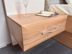 OTTO home Nachtkonsole »Gala, beige hochglänzend UV lackiert und melaminbeschichtet, kratzfest« Schublade mit Soft-Close-Funktion, 56x47x100cm (BxTxH),mit Beleuchtung,wahlweise rechte oder linke Bedienung,FSC-zertifiziert