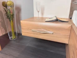 OTTO home Nachtkonsole »Gala, beige hochglänzend UV lackiert und melaminbeschichtet, kratzfest« Schublade mit Soft-Close-Funktion, 56x47x100cm (BxTxH),mit Beleuchtung,wahlweise rechte oder linke Bedienung,FSC-zertifiziert