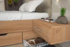 OTTO home Nachtkonsole »Gala, beige hochglänzend UV lackiert und melaminbeschichtet, kratzfest« Schublade mit Soft-Close-Funktion, 56x47x100cm (BxTxH),mit Beleuchtung,wahlweise rechte oder linke Bedienung,FSC-zertifiziert