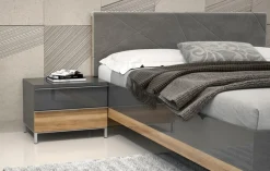 OTTO home Nachtkonsole »Onyx, Nachttisch mit 2 oder 3 Schubladen, UV Lackierung Hochglanz« mit Soft-Close-Funktion, Maße (B/T/H) 56/41/43 oder 59cm