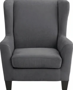 OTTO home Ohrensessel »CHILLY, Microfaser-Bezug, Sessel mit Hocker« Set, bestehend aus Sessel und Hocker, 2 Stk. tlg. Unser Dauertiefpreis