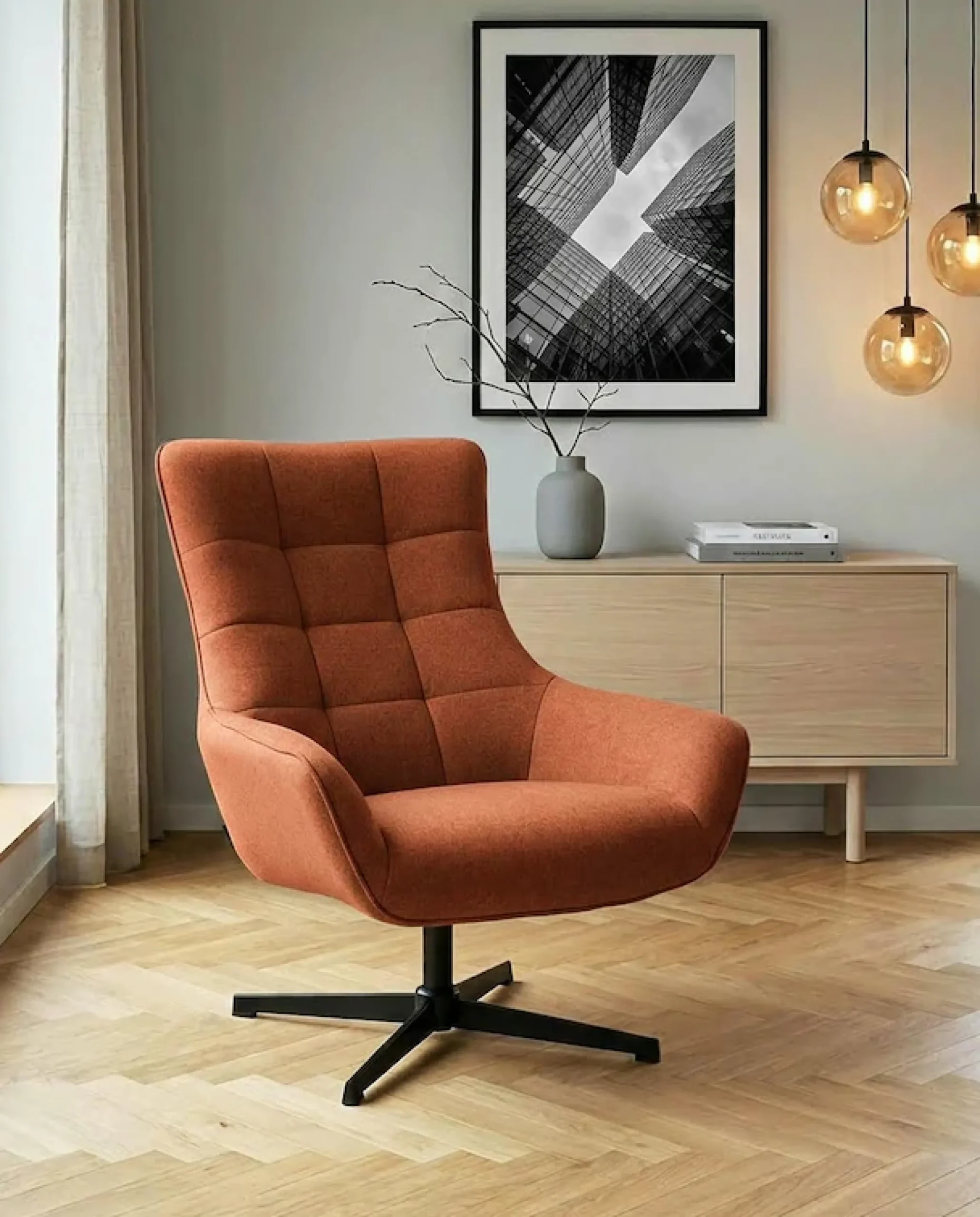 OTTO home Ohrensessel »LEMOORE - OTTO. Verlässliche Qualität.« Relaxsessel, TV-Sessel, 360° Grad drehbar, Feinstruktur