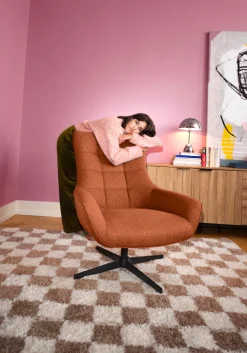OTTO home Ohrensessel »LEMOORE - OTTO. Verlässliche Qualität.« Relaxsessel, TV-Sessel, 360° Grad drehbar, Feinstruktur