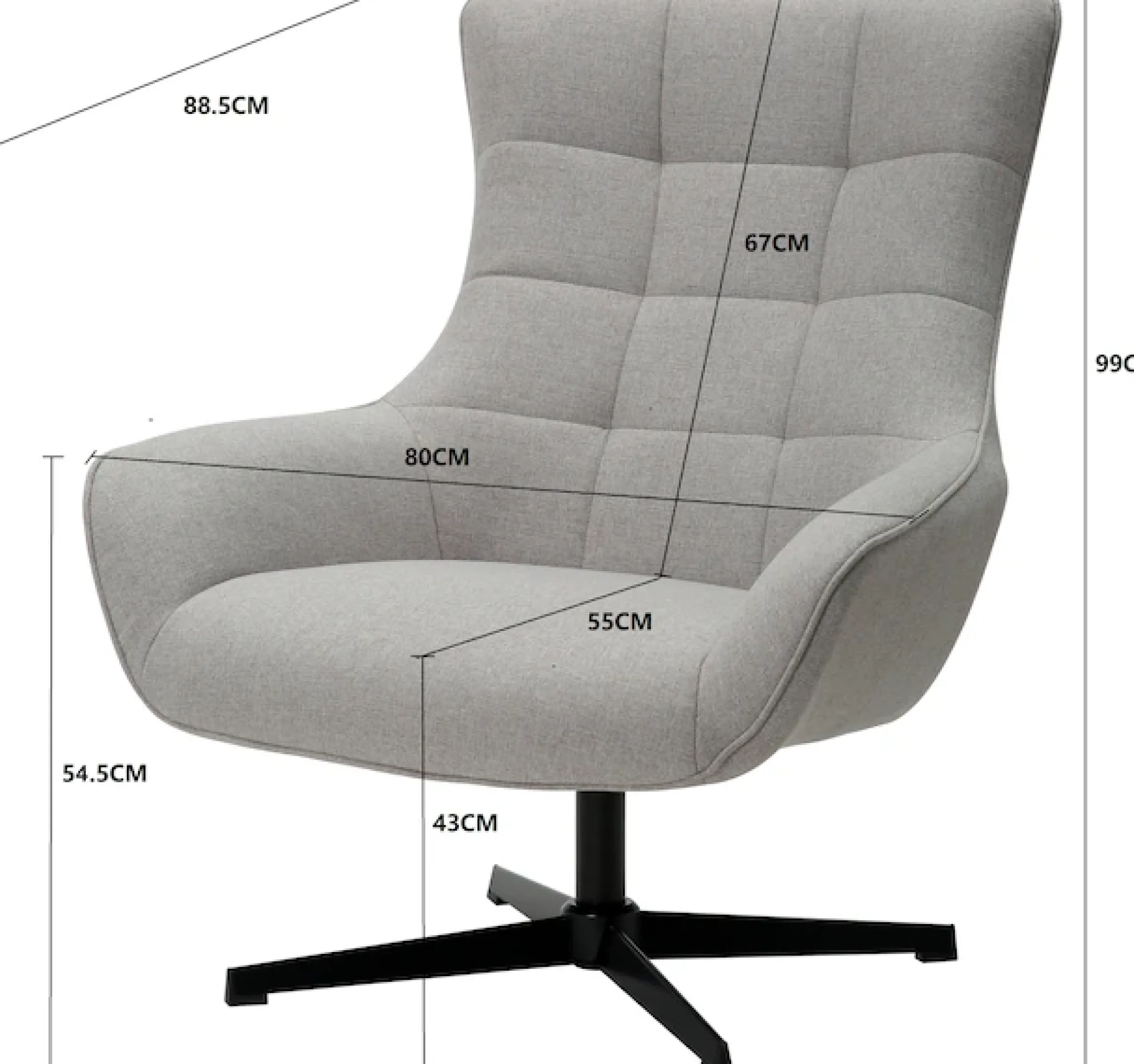 OTTO home Ohrensessel »LEMOORE - OTTO. Verlässliche Qualität.« Relaxsessel, TV-Sessel, 360° Grad drehbar, Feinstruktur