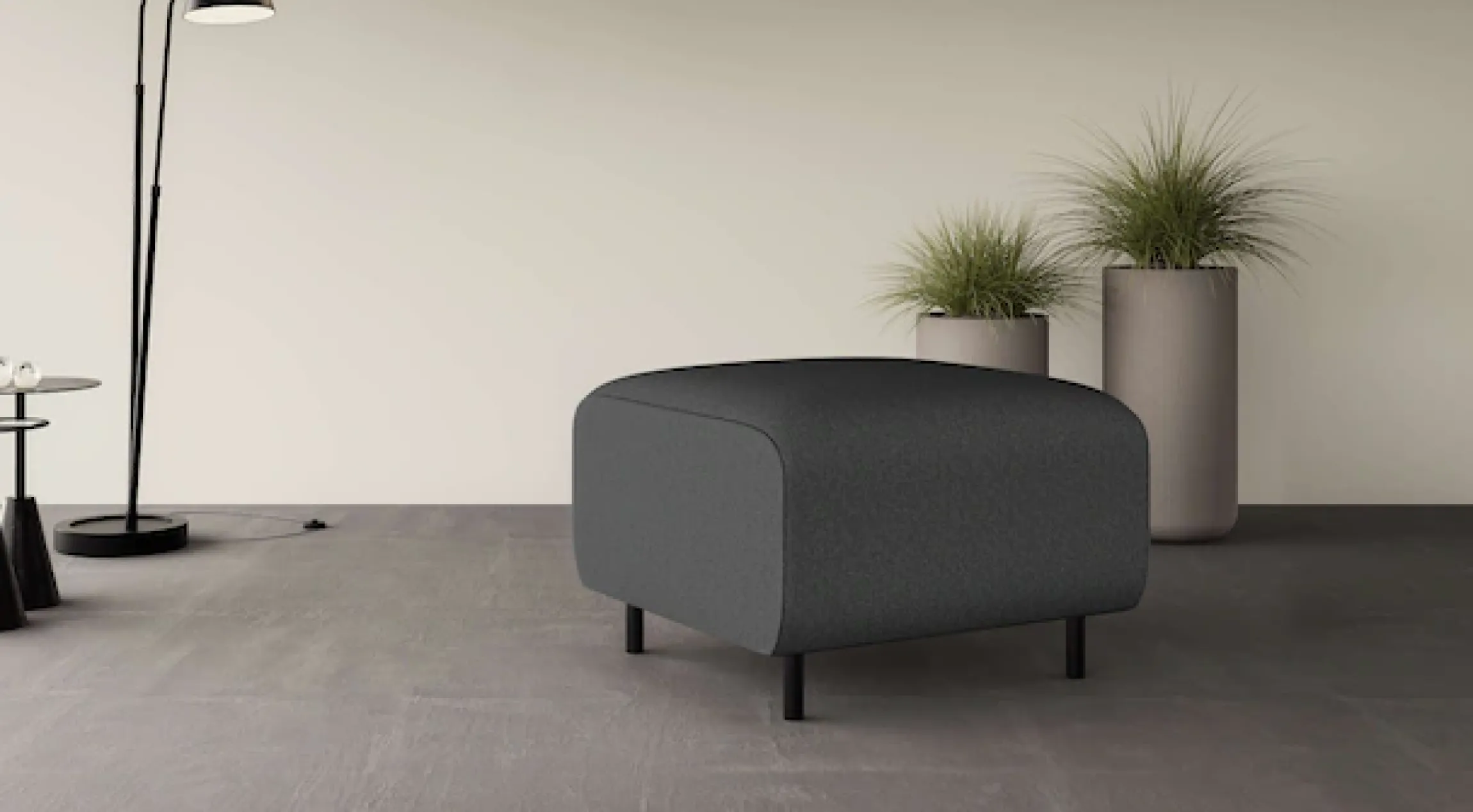 OTTO home Polsterhocker »ARROS klein mit Wellenunterfederung, Maße B/T/H: 70/70/46 cm« passend zur Serie, in hochwertiger Verarbeitung
