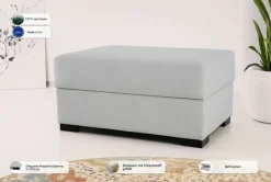 OTTO home Polsterhocker »Branwell« 95/63 cm, Struktur fein, mit Stauraum