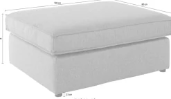 OTTO home Polsterhocker »Florid« einzeln stellbar oder als Teil eines Modulsofas,auch in Cord