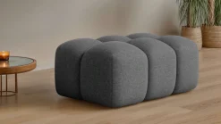 OTTO home Polsterhocker »KALLIE Sitzhocker, Bubble-Optik, Maße B/T/H: 90/60/44 cm« moderne Steppung, hoher Sitzkomfort und modernes Design