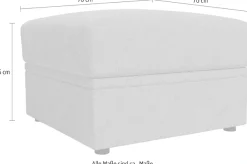 OTTO home Polsterhocker »Lavars Schlafsofa« mit Bonellfedern, mit Stauraum, in zwei Bezugsqualitäten