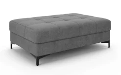 OTTO home Polsterhocker »LEEVKE Sitzhocker passend zum Sofa, Breite 115 cm« mit hochelastischer Schaum und Wellenunterfederung