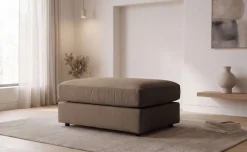 OTTO home Polsterhocker »Nivette, weiches Chenille« 95x65 cm, eine tolle Ergänzung zum Sofa
