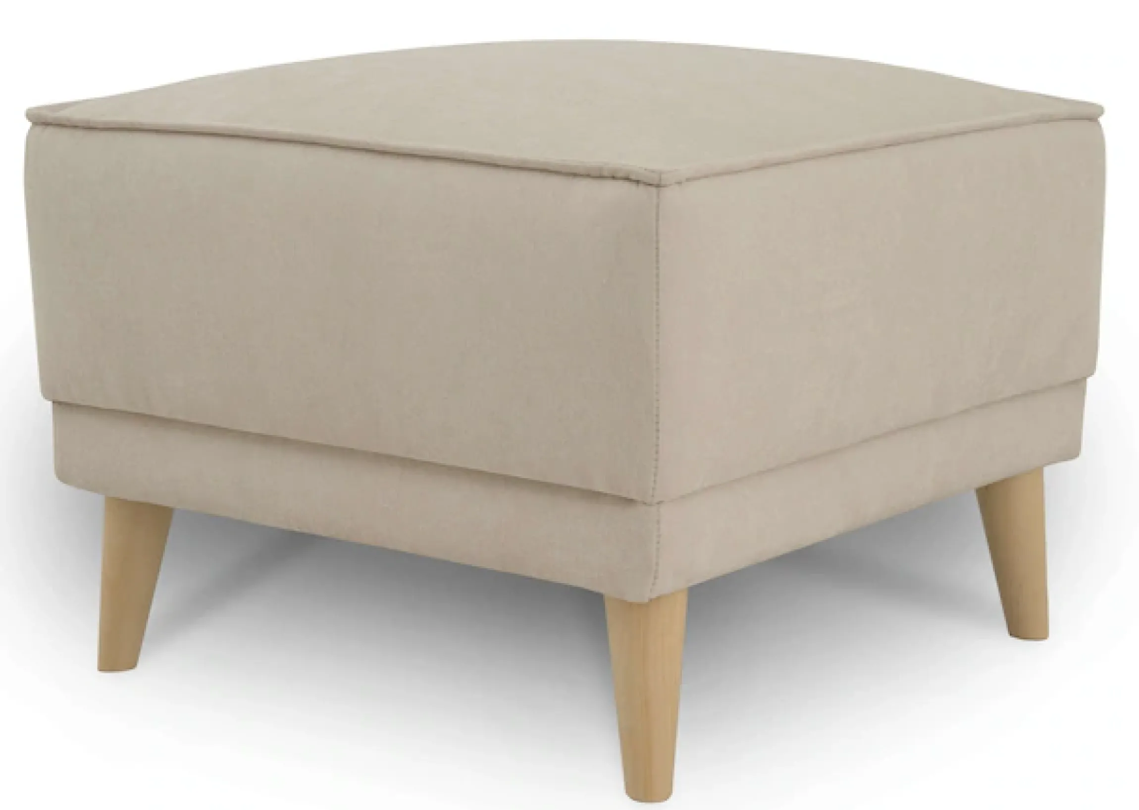 OTTO home Polsterhocker »Oland Skandi« passend zur Serie Oland Skandi, Skandi-Design, Massivholzfüße