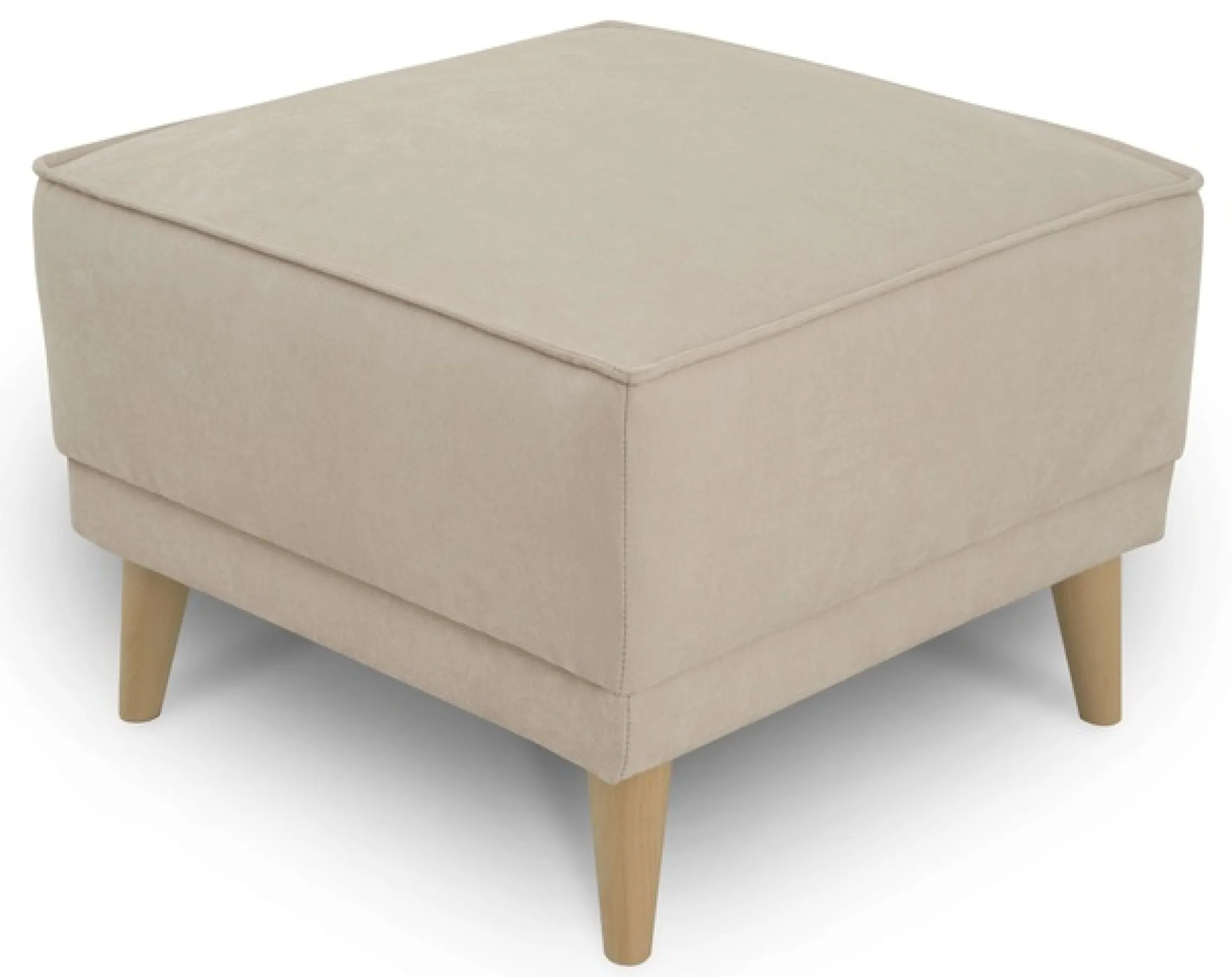 OTTO home Polsterhocker »Oland Skandi« passend zur Serie Oland Skandi, Skandi-Design, Massivholzfüße