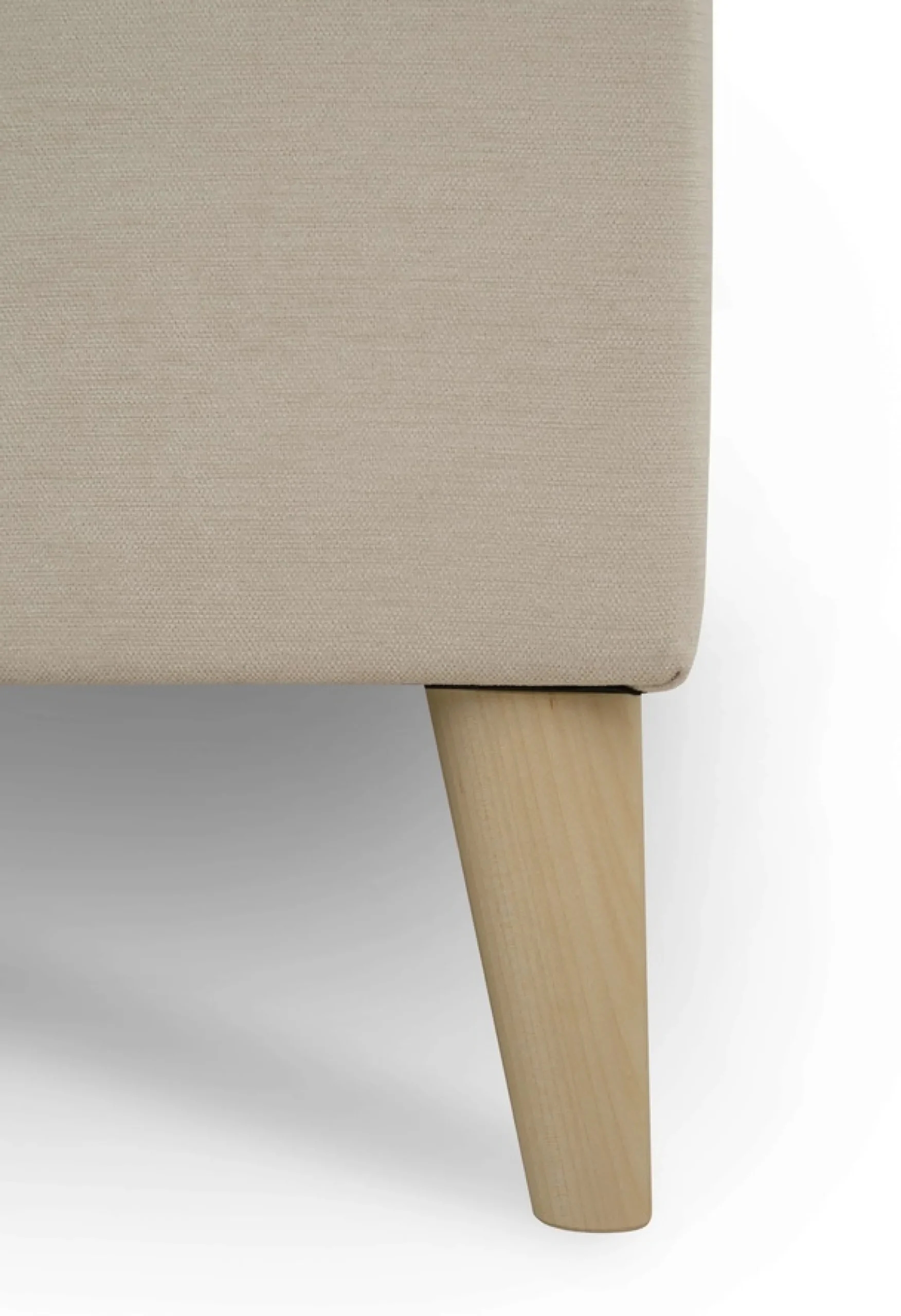 OTTO home Polsterhocker »Oland Skandi« passend zur Serie Oland Skandi, Skandi-Design, Massivholzfüße