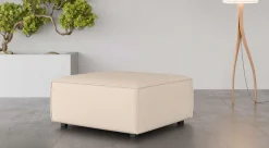 OTTO home Polsterhocker »Polsterhocker Cavan, Maße B/T/H: 90/90/42 cm« passend zur Serie, mit Wellenunterfederung, auch in Bouclé